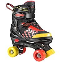 Hikole Patines de Ruedas para niños- tamaño Ajustable- Rueda de PVC- Triple Bloqueo- Malla- Patines Transpirables para…